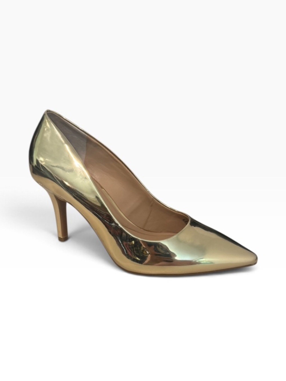 I.n.c. International Concepts Women's Zitah Pointed Toe Pumps, Gold 5.5M - NWB